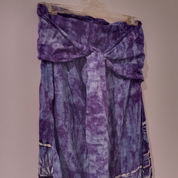 Ruby Yaya boho beach skirt purple & pearl beaded in size S - Picture 3 of 8